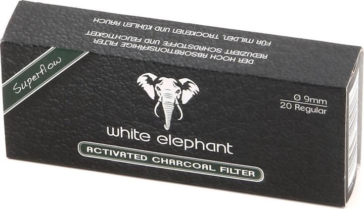 Produktbild White Elephant Activated Charcoal Filters 9mm 20pcs