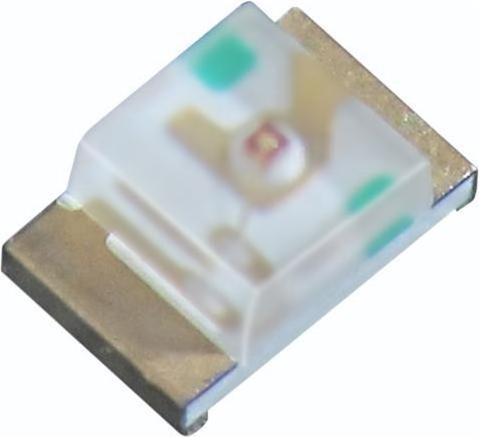 Actual product image Kingbright SMD LED green 574nm 30mA 2.1V 140°