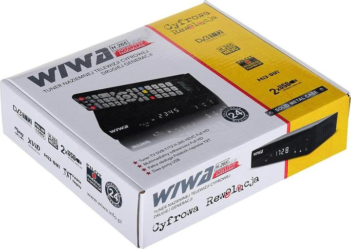 Actual product image Wiwa Tuner TV H.265 2790Z (DVB-T HEVC/H.265 MPEG-4 AVC/H.264) (1 GB, DVB-T, DVB-T2)