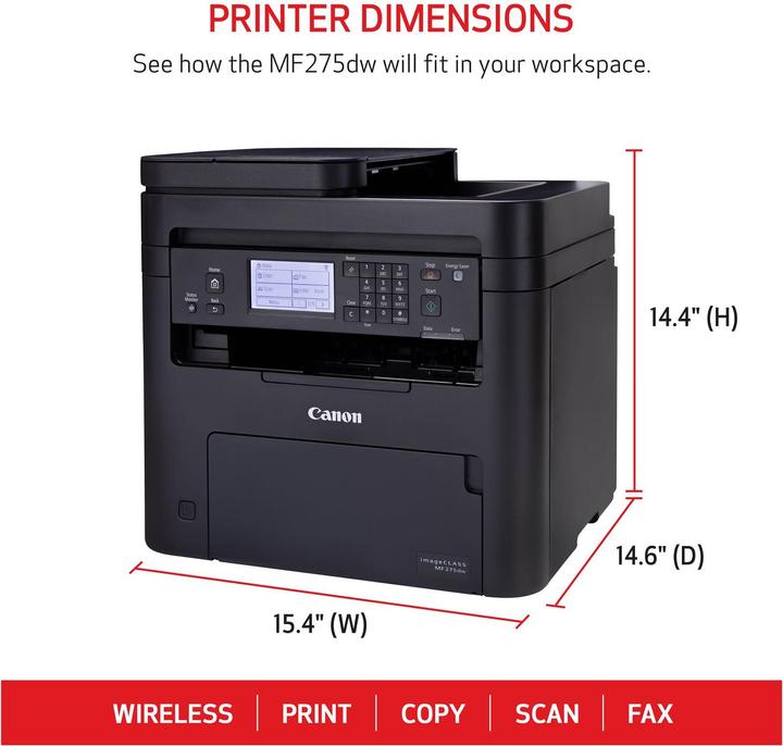 Actual product image Canon i-SENSYS MF 275 dw (Laser, Black and white)