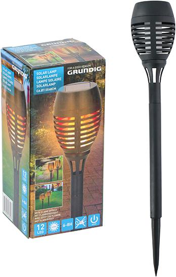 Produktbild Grundig Solarlampe LED-Flammeneffekt