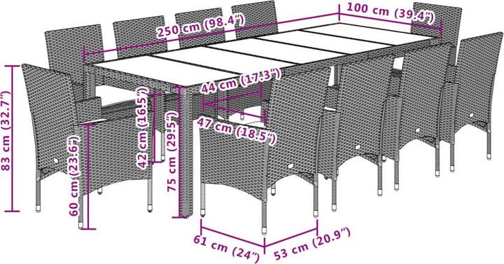 Produktbild VidaXL Tahna (250 cm)