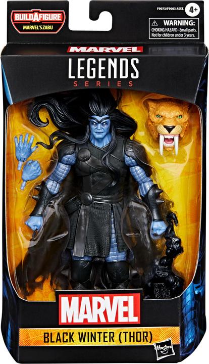 Actual product image Hasbro Marvel Legends action figure Black Winter (Thor) (BAF: Marvel's Zabu) 15 cm