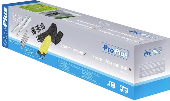 Actual product image ProPlus Storm bracing set 2x3M with clips