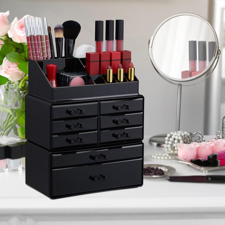 Actual product image Relaxdays Makeup Organizer with 8 Drawers