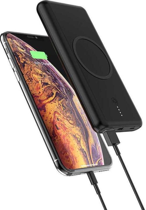 Produktbild Powerology 2 in 1 Fast Wireless Power Bank 10000mAh (10000 mAh, 18 W, 37 Wh)