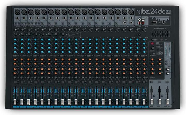 Produktbild LD Systems VIBZ 24 DC 24-Kanal Mischpult (Studio- und Livemixer)