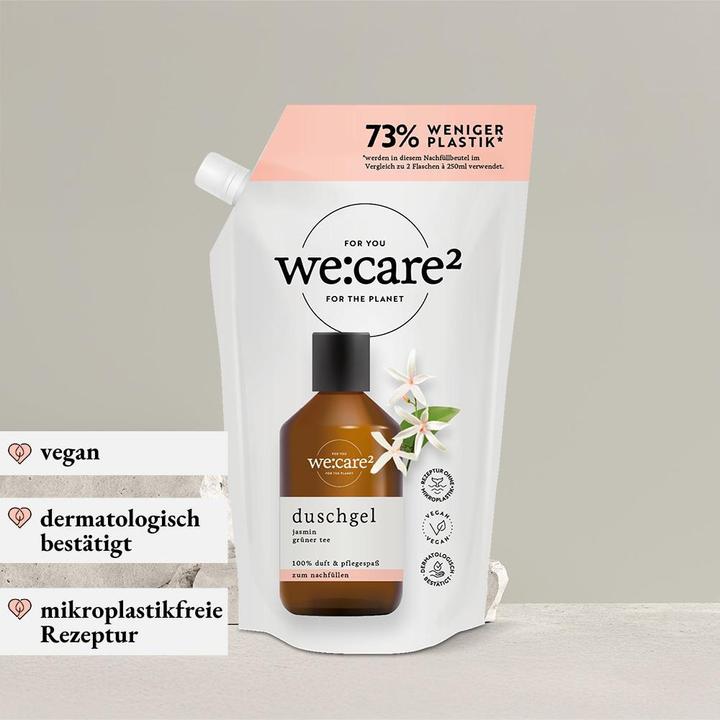 Image du produit we:care2 Nachfüllbeutel Duschgel, Jasmin-Grüner Tee (500 ml)