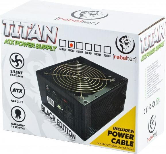 Produktbild Rebeltec TITAN 400 ATX power supply ver. 2.31 (400 W)