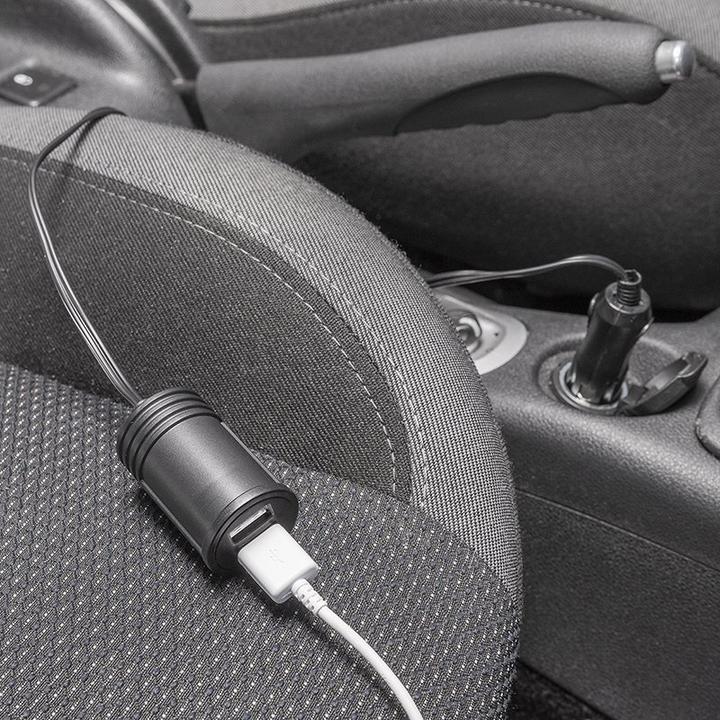 Immagine prodotto ProPlus Cavo di prolunga con caricatore USB doppio in blister