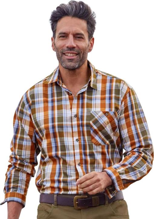 Actual product image Atlas For Men Mens Checked Poplin Shirt (M)