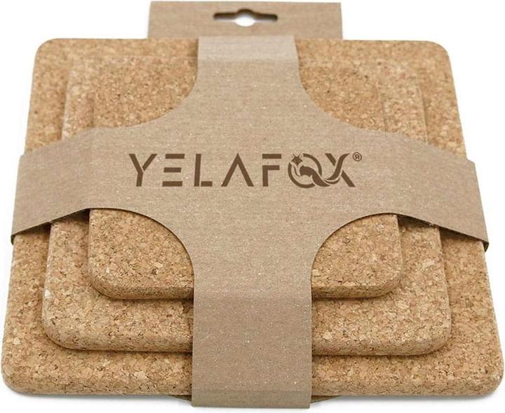 Produktbild Yelafox Topfuntersetzer Set quadratisch (3 x, Pfannenuntersetzer)