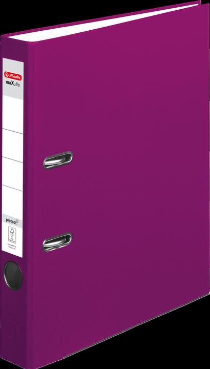 Produktbild Herlitz Ordner maX.file protect, Rückenbreite: 50 mm, beere DIN A4, mit PP-Kunststoffbezug, Kantenschutz (A4, 50 mm, 1 Stück)