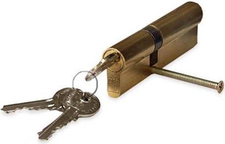 Actual product image Haushalt CYLINDER LOCK 70MM 30X40 MM BRASS 5 KEYS