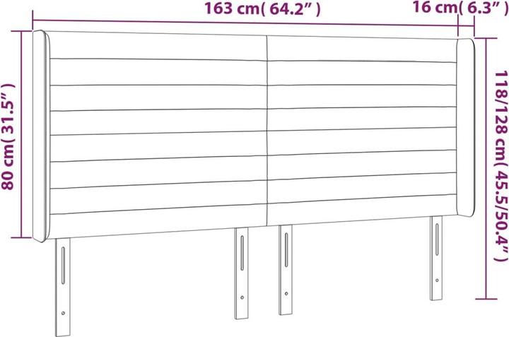 Produktbild VidaXL Kayla (163 x 16 x 128 cm)