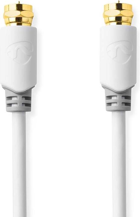 Actual product image Nedis Satellite and aerial cable - F connector - 10 m - round - Gold plated - Individually shielded - 75 (Antenna cable)