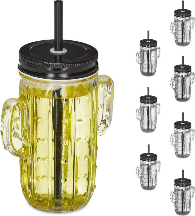 Produktbild Relaxdays 8x Trinkglas (5 dl, 1 x, Longdrinkgläser)
