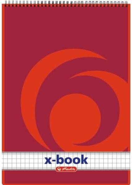 Produktbild Herlitz Spiralnotizblock x.book, DIN A5, 50 Blatt, kariert (A5, Kariert, Kein Einband)