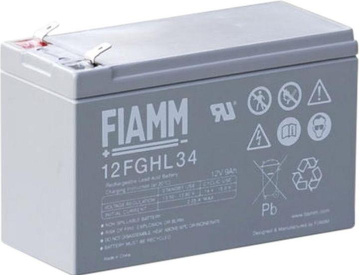 Immagine prodotto Fiamm Batteria ricaricabile, al piombo, 12V, 9Ah, linguetta piatta, 6,3 mm (12 V, 9 Ah)