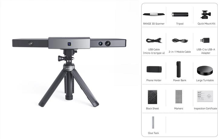 Image du produit Revopoint Range 3D Scanner - Package Premium
