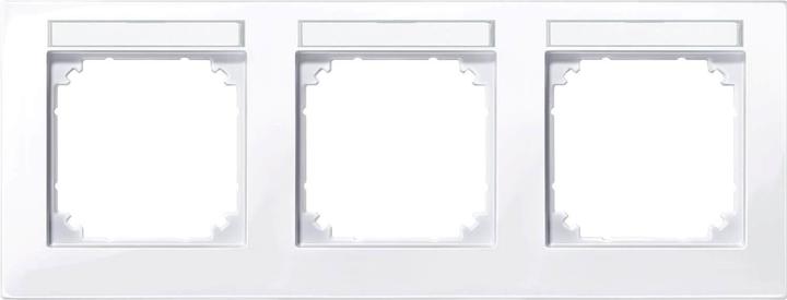 Actual product image Merten Frame 3f akws glz horiz M-PLAN BSF Kst 514325