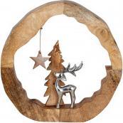 Actual product image IKO Wooden Christmas decorations with fir tree, star a