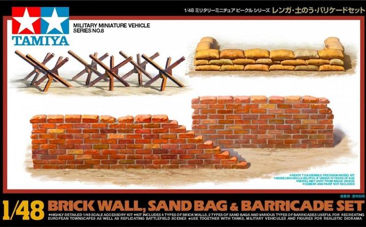 Image du produit Tamiya Ensemble Brickwall/Sandbag/Barricade