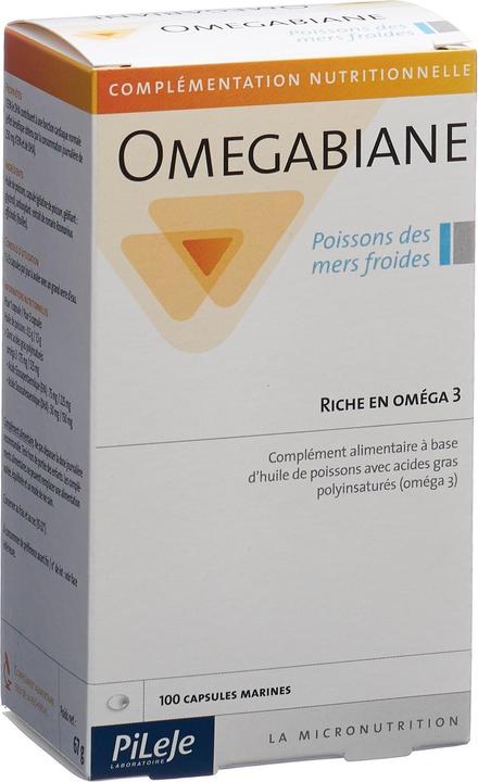 Actual product image Omegabiane Fish oil from cold waters capsule (100 Piece, Capsules, 106 g)