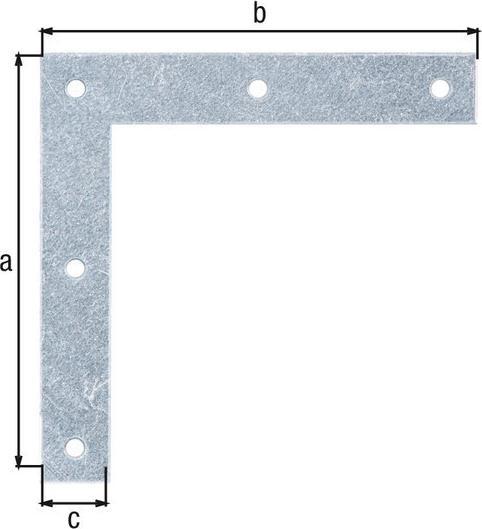 Image du produit Alberts Equerre de fixation 100 x 100 x 15 mm, galvanisé jaune, 1 pce (1 pcs)
