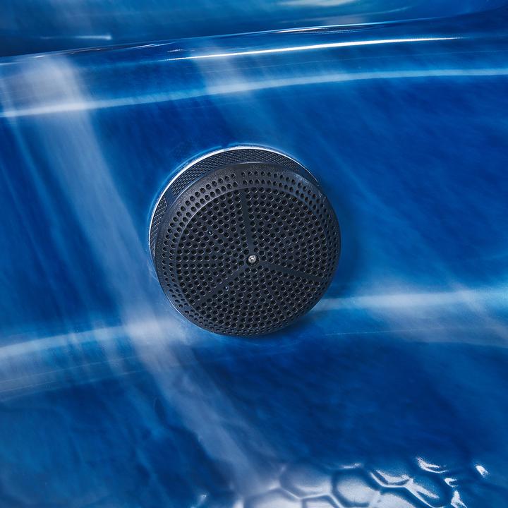 Produktbild Beliani Whirlpool Outdoor blau mit LED rechteckig 180 x 215 cm ARCELIA