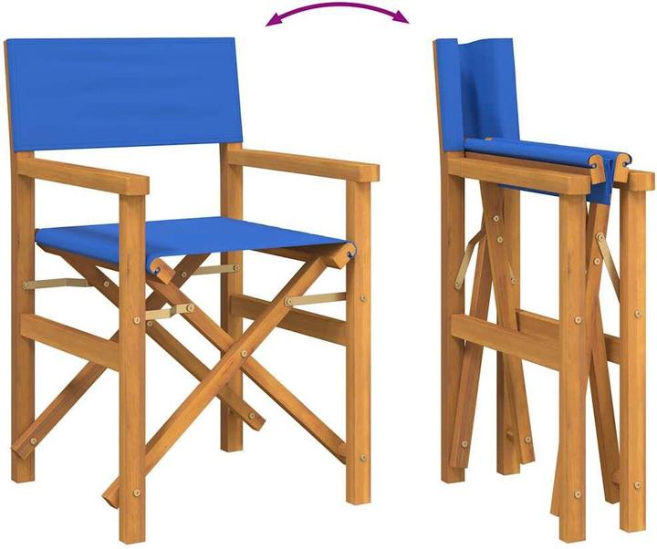 Immagine prodotto VidaXL Sedie da regista 2 pezzi. Teak pieghevole