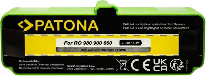 Actual product image Patona Battery Roomba iRobot 980