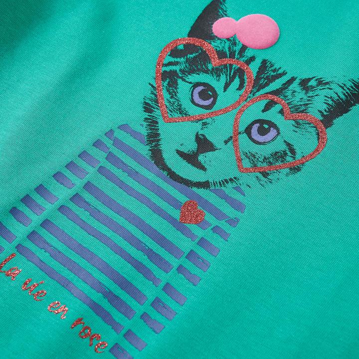Produktbild VidaXL Kinder-Langarmshirt Hellgrün 116,Material: 95 % Baumwolle (116)