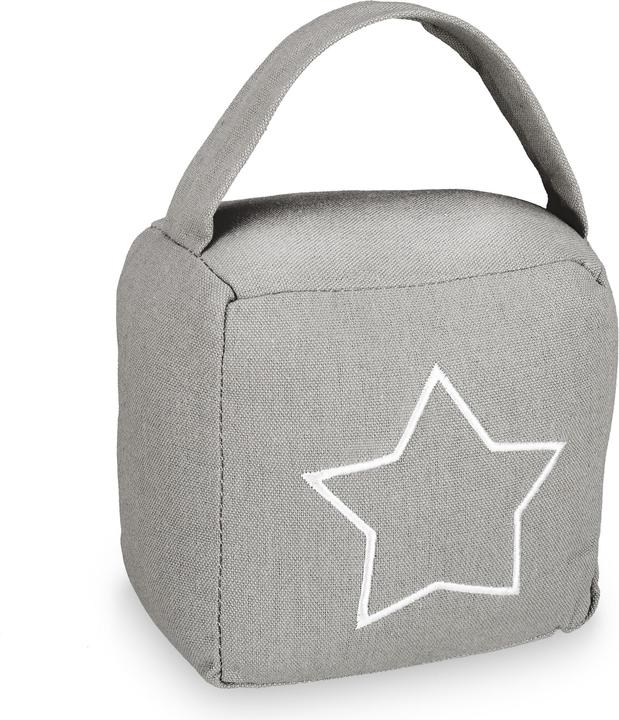 Relaxdays Sandbag Doorstopper with Star (1 Piece, 14 x 10 x 18.5 cm)