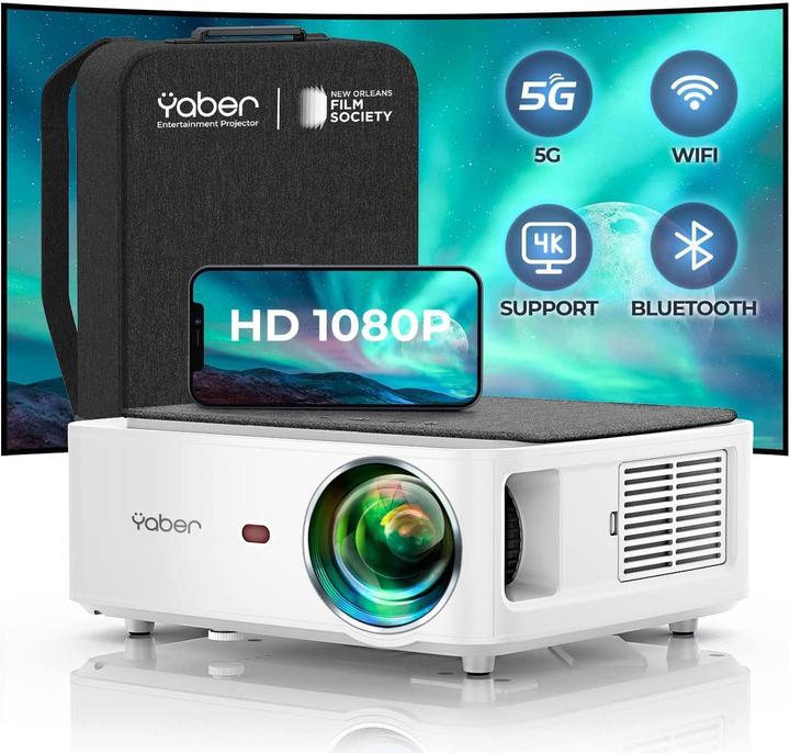 Immagine prodotto Yaber Proiettore Home Cinema V6 (Full HD, 8500 lm, 1.5:1)