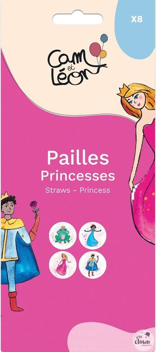 Image du produit P'tit Clown Pailles Princesse Princess for a day (8 x)