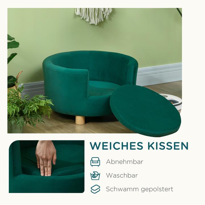 Produktbild PawHut Hundesofa mit kuschligem Stoffbezug (Hund)