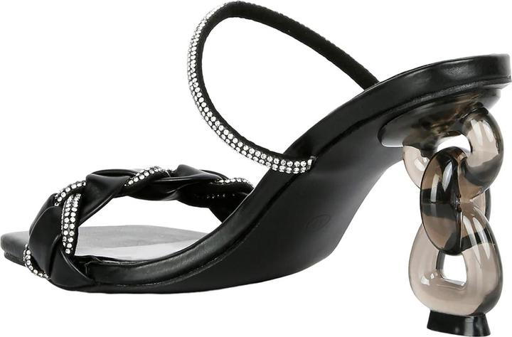 Immagine prodotto Where's That From New Sandali Diamante PU Tacco Medio Donna (37)