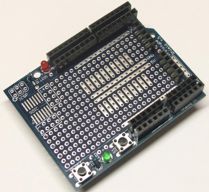 Actual product image Play-Zone Stackable Protoshield V5 for Arduino (Shield)