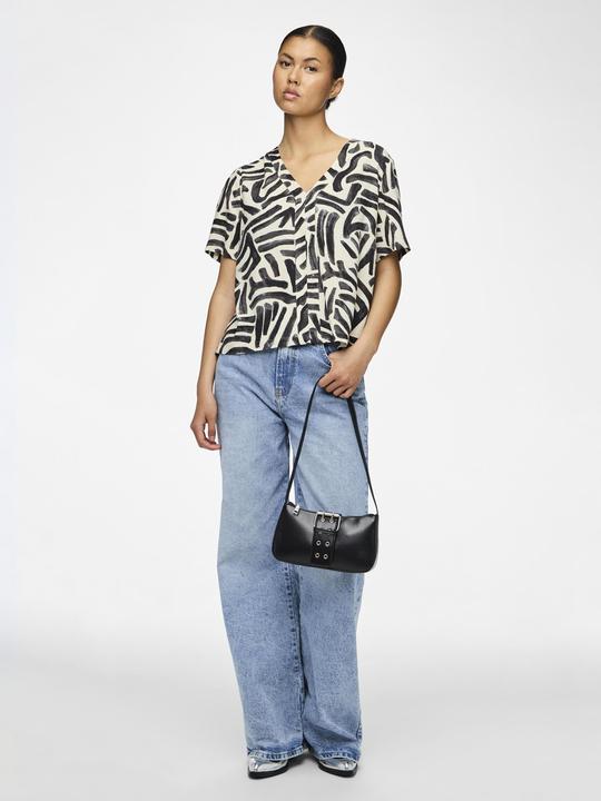 Actual product image Pieces PCARLEM top with short sleeves (M)