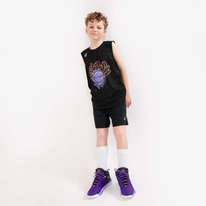 Immagine prodotto Kipsta Kids' Sleeveless Basketball Jersey TS500 Fast - Black (10, 11, 12)