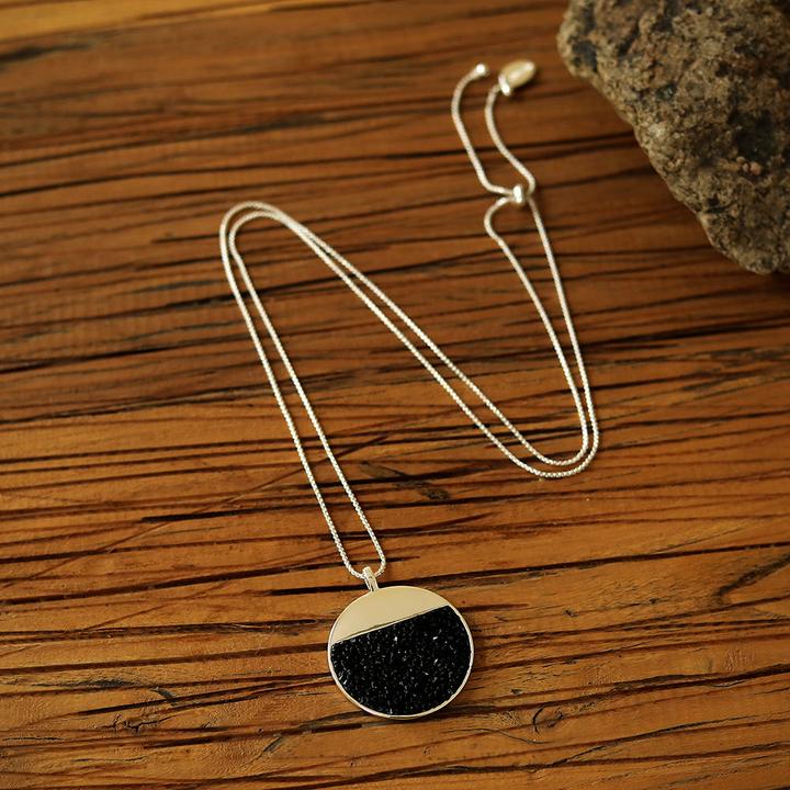 Image du produit Andreani Bracelet avec pierre de lave véritable (8 cm, Pierres, Métal)