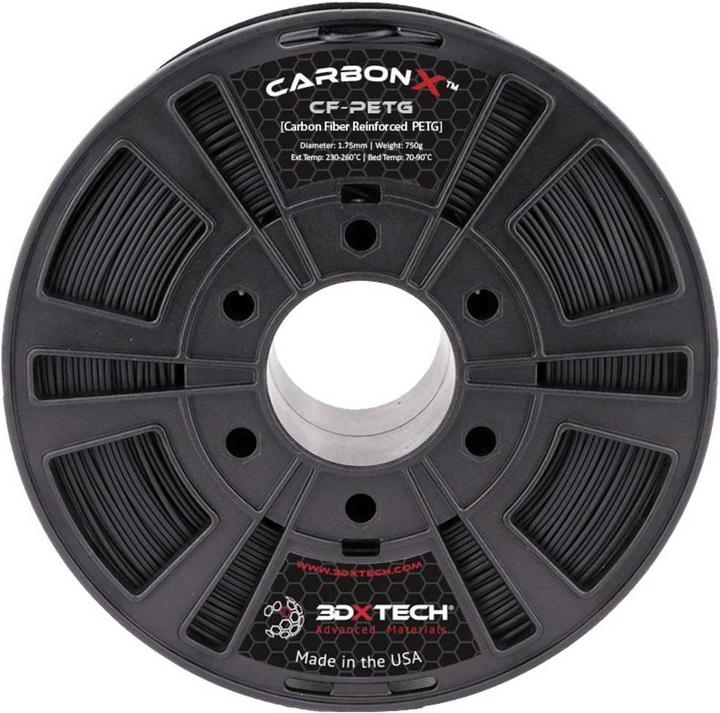 Immagine prodotto 3D Xtech Filamento 3DXTech CarbonX PETG+CF (PETG, 1.75 mm, 750 g, Nero)