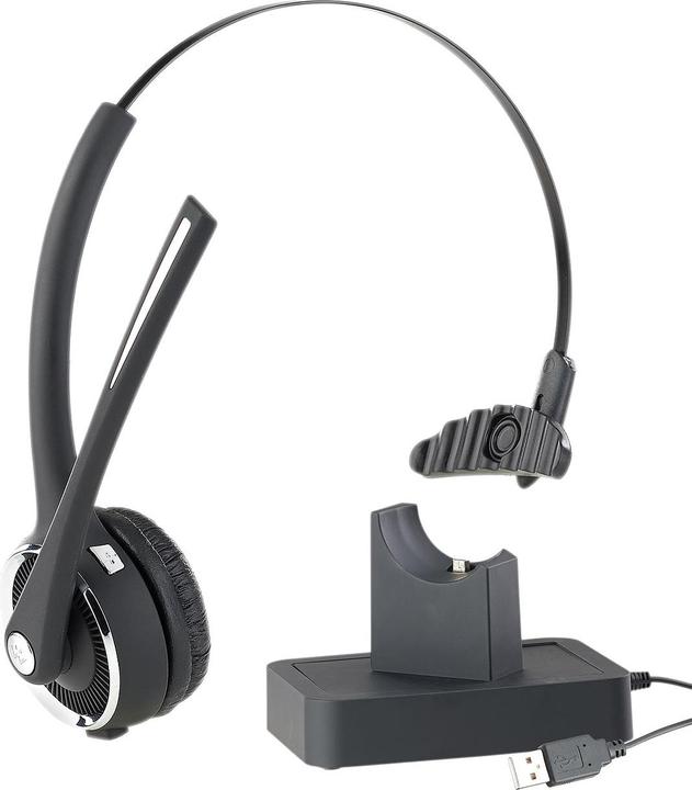 Callstel Profi-Mono-Headset mit Bluetooth, Geräuschunterdrückung, 15-Std.-Akku (Kabellos)
