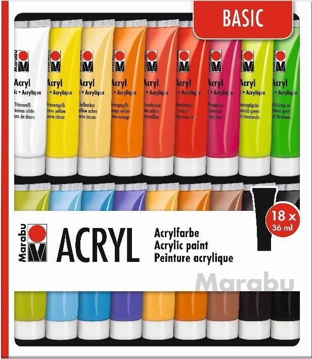 Image du produit Marabu Peinture acrylique (Multicolore, 36 ml)