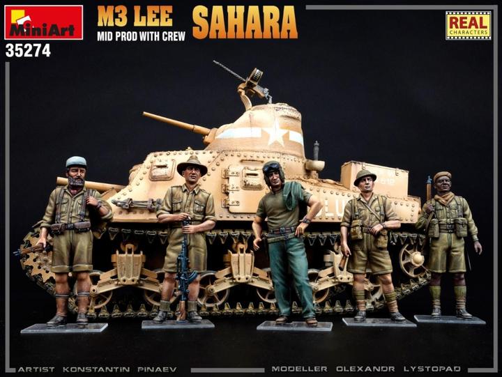 Immagine prodotto Mini art M3 Lee Mid Prod. Sahara con equipaggio