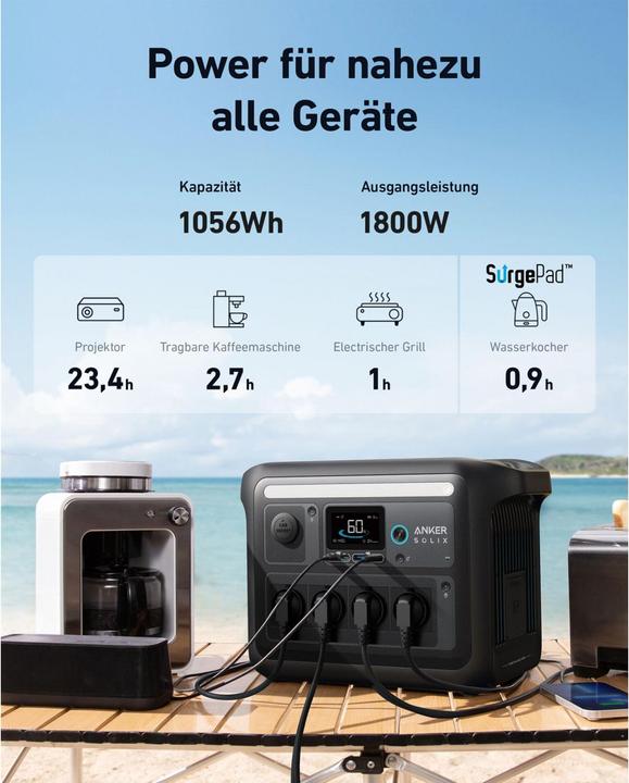 Produktbild Anker SOLIX C1000X (1056 Wh, 12.90 kg)