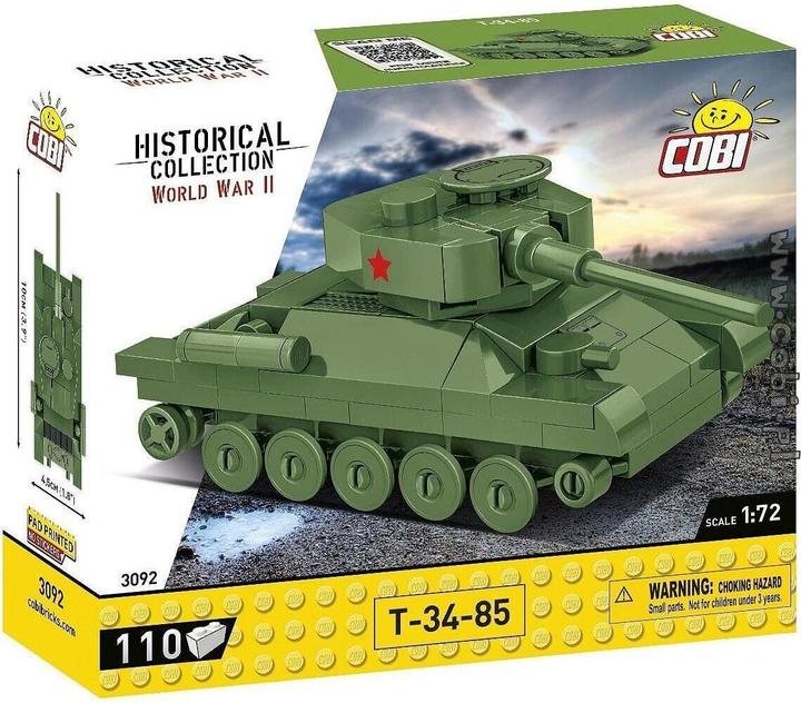 Actual product image Cobi 3092 - 110 PCS HC WWII /3092/ T-34/85