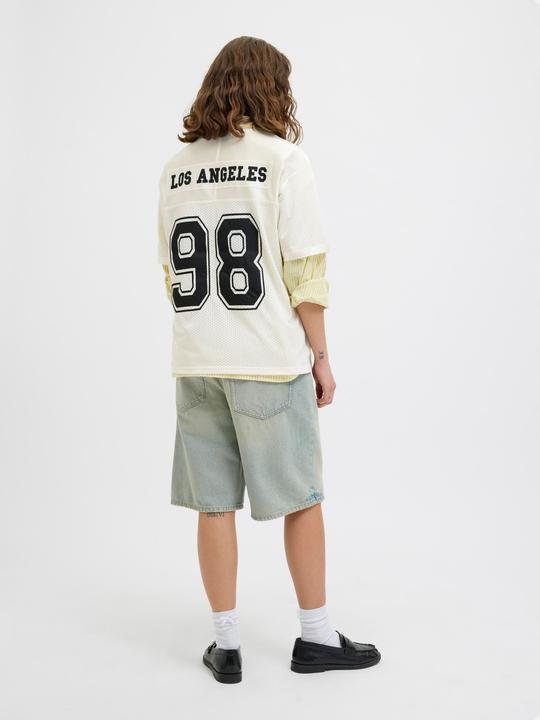 Produktbild JJXX Jxzola Mesh Print Ss V Neck Tee Jrs Ln (L)