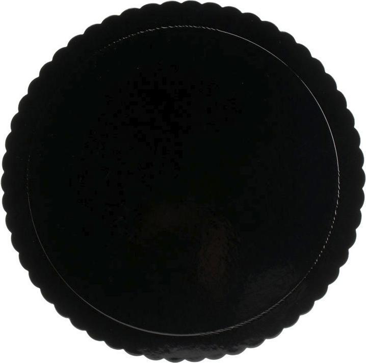 Actual product image Dekora Presentation Tray - Round Lace Black 35cm